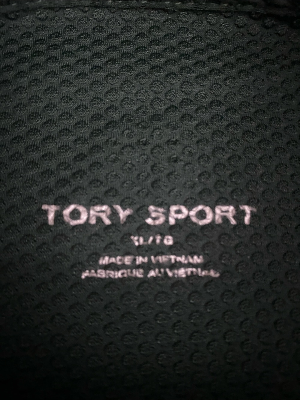 Tory Burch Sport Performance Reflective-Stripe Quarter-Zip Pullover XL $198 - Picture 4 of 15